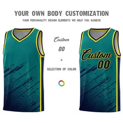 Aqua Navy Splash Basketball Uniforms for School 3