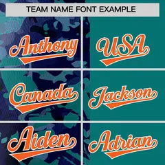 Aqua Navy Split Graffiti Raglan Sleeve Baseball Jersey 3