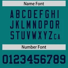 Aqua Navy Square Neckline Classic Authentic Football Jersey 4