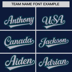 Aqua Navy Two Tone Split Full-Snap Varsity Letterman Hoodie Jacket 5