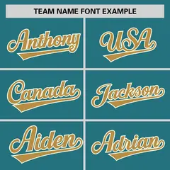 Aqua Old Gold Raglan Round-Neck Hockey Jersey 3