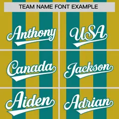 Aqua Old Gold Vertical Stripes Performance Polo Shirt 3