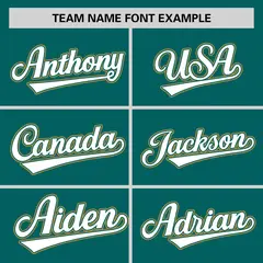 Aqua Old Gold-White Color Block Authentic Baseball Jersey 3