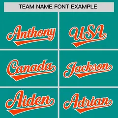 Aqua Orange Floral Gradient Full Button Baseball Jersey 3