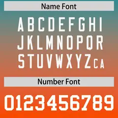 Aqua Orange Gradient Side Pattern Authentic Football Jersey 4