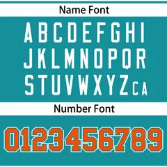 Aqua Orange Gradient Thick Stripe Raglan Baseball Jersey 4