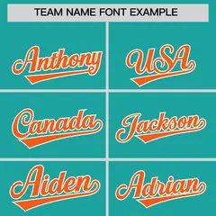 Aqua Orange Grid Blur Pattern Baseball Jersey 3