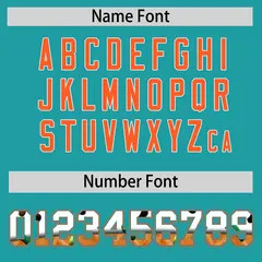 Aqua Orange Ice Cream Helmet Pattern Hockey Jersey 4