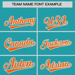 Aqua Orange K-Ribbon Raglan Color Block Full-Snap Letterman Jacket 3