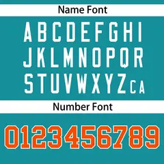 Aqua Orange-White Side Two-Tone Authentic Baseball Jersey 4