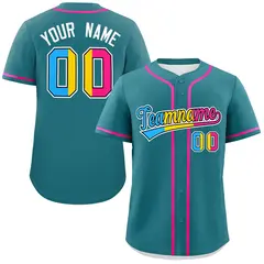 Aqua Pansexuality Pride Month Baseball Jersey