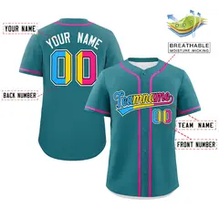 Aqua Pansexuality Pride Month Baseball Jersey 2
