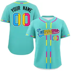 Aqua Pansexuality Pride Month Baseball Jersey 1