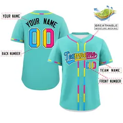 Aqua Pansexuality Pride Month Baseball Jersey 2