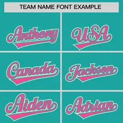 Aqua Pink-Cream Raglan Camo Varsity Full-Snap Letterman Jacket 5