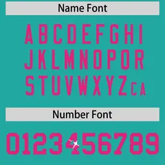 Aqua Pink Sequin Lettering Breathable Football Jersey 4