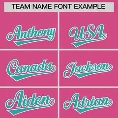 Aqua Pink White Full-Snap Short Sleeve Varsity Jacket 5