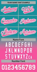 Aqua Pink-White Gradient Stripe Fashion Baseball Jersey 3