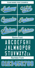 Aqua Powder Blue White-Gold Classic Hockey Jersey 3