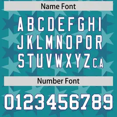 Aqua Purple All Star Graffiti Pattern Football Jersey 4