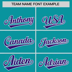Aqua Purple K-Ribbon Raglan Color Block Full-Snap Letterman Jacket 3