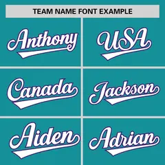 Aqua Purple Pinstripe Raglan Baseball Jersey 3