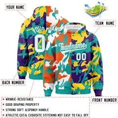Aqua Purple Two Tone Full-Snap Varsity Letterman Jacket Hoodie 4