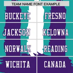 Aqua Purple White Graffiti Pattern Flag Football Jersey 3