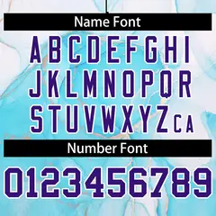 Aqua Purple-White Graffiti Tie Dye Ink Paint Varsity Letterman Jacket 6