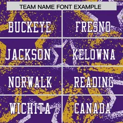 Aqua Purple-White Star Pattern Authentic Football Jersey 3
