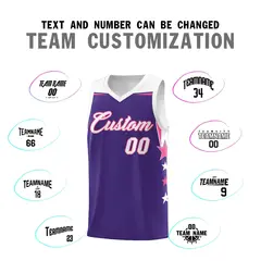 Aqua Red Star Color Block Two Tone Side Basketball Jersey 4