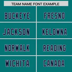 Aqua Shoulder Cut Two-Tone Authentic Football Jersey 3