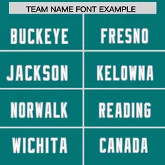 Aqua Shoulder Cut Two-Tone Authentic Football Jersey 3