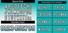 Aqua White-Black Gradient Fashion Outdoor Football Jersey 3