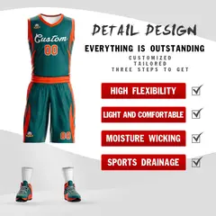 Aqua White Classic Mesh Basketball Jersey Sets 2
