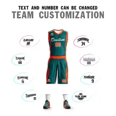 Aqua White Classic Mesh Basketball Jersey Sets 4