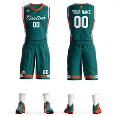 Aqua White Classic Mesh Basketball Jersey Sets