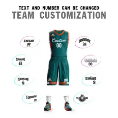 Aqua White Classic Mesh Basketball Jersey Sets 4