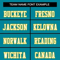 Aqua White-Gold Classic Style Mesh Authentic Football Jersey 3