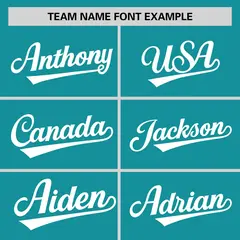 Aqua White Horizontal Stripe Pullover Baseball Jersey 3