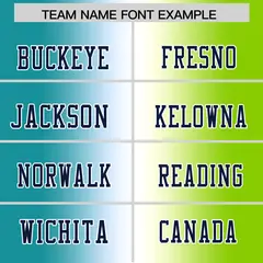 Aqua White-Neon Green Gradient Football Jersey 3