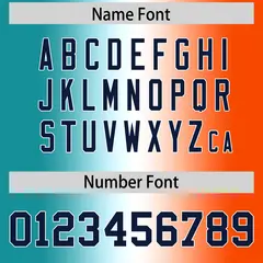 Aqua White-Orange Gradient Fashion Authentic Football Jersey 4