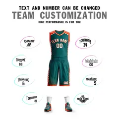 Aqua White-Orange Graffiti Bar Element Basketball Jersey 4