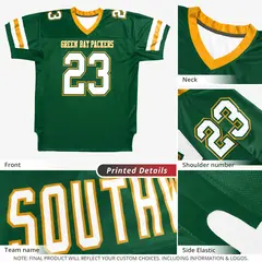 Aqua White-Orange Mesh Football Jersey 4