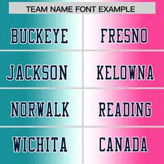 Aqua White-Pink Gradient Fashion Authentic Football Jersey 3