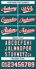 Aqua White-Red Classic Style Hockey Jersey 3