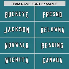 Aqua White Retro Sleeve Line Authentic Football Jersey 3