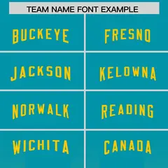 Aqua Yellow Vertical Gradient Stripe Fashion Football Jersey 3