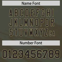 Army Green Light Brown Scratch Pattern Football Jersey 4