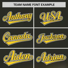 Black 3D Flower Design Authentic Baseball Jersey 3